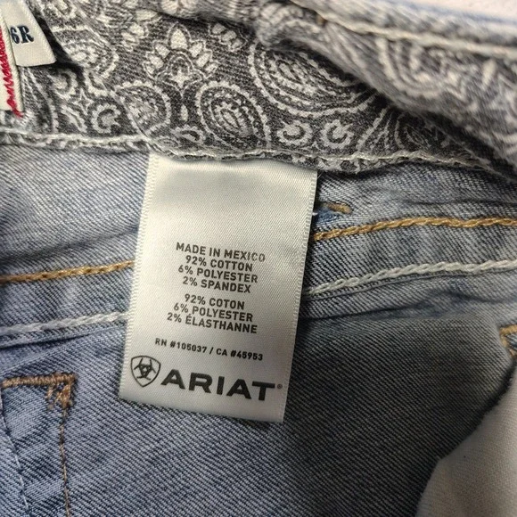 Ariat REAL Jeans Women 26R Mid Rise Stretch Whipstitch Boot Cut Western 10014022 - Picture 14 of 16